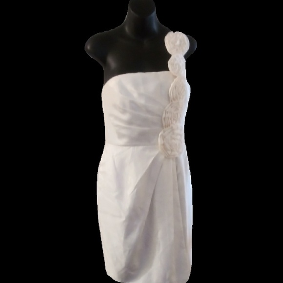 White Cocktail Dress - Picture 1 of 4